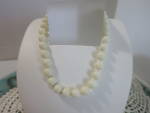 Vintage White Pop Beads 15 1/2 Inches