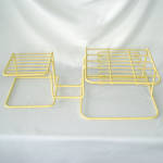 Rubbermaid Vinyl Coated Wire Dish Plate Storage Rack Yellow