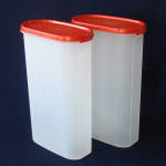 Pair Tupperware Modular Mates Tall Storage Canister Containers