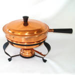 Mid Century Cavalier Copper Chafing Dish