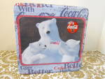 Coke-cola Bear Tin Thing Go Better With Coke